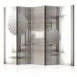 Parawan jednostronny 3D 225 x 172 cm Beżowy