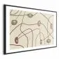 Plakat Kształty 60x40 cm z ramą czarną z marginesem | MIRAT.