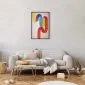 Plakat Tęczowe Rurki 60x90 cm z ramą czarną bez marginesu | MIRAT.
