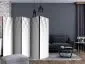Parawan jednostronny  Abstrakcje 225 x 172 cm Czarny