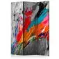 Parawan jednostronny  Abstrakcje 135 x 172 cm Brązowy