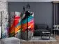 Parawan akustyczny  Abstrakcje 225 x 172 cm Czerwony