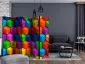 Parawan dwustronny 3D 225x172 cm 5-częściowy wielokolorowy | MIRAT.