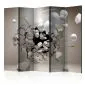 Parawan dwustronny 3D 225x172 cm 5-częściowy beżowy | MIRAT.