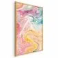 Plakat Kolorowy Chaos 60x90 cm z ramą złotą bez marginesu | MIRAT.