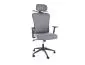 Ergonomiczny fotel gabinetowy Q-080M szary z wieszakiem | MIRAT