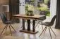 Stół rozkładany APPIA BLACK 130(210)x80 dąb złoty craft/czarny loftowy | MIRAT. styl LOFT