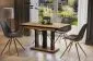 Stół rozkładany APPIA BLACK 130(210)x80 dąb wotan/czarny nowoczesny | MIRAT. styl LOFT