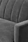 Sofa rozkładana ARMANDO VELVET szara na metalowych nogach | MIRAT.