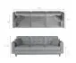 Sofa rozkładana z funkcją spania ASGARD VELVET zielona w stylu skandynawskim | MIRAT. styl GLAMOUR, SKANDYNAWSKI