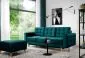 Sofa rozkładana z funkcją spania ASGARD VELVET zielona w stylu skandynawskim | MIRAT. styl GLAMOUR, SKANDYNAWSKI