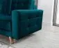 Sofa rozkładana z funkcją spania ASGARD VELVET zielona w stylu skandynawskim | MIRAT. styl GLAMOUR, SKANDYNAWSKI