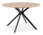 Stół okrągły ASTER dąb/czarny w stylu loft | MIRAT. styl LOFT