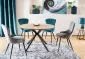 Krzesło LOTUS VELVET szare do jadalni w stylu glamour | MIRAT. styl GLAMOUR, LOFT