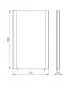Lustro łazienkowe LED AURA 55x90 cm z regulowanym podświetleniem | MIRAT