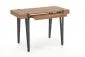 Biurko B-39 orzech miodowy/czarne komputerowe | MIRAT. w stylu LOFT kolekcja
