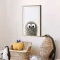 Plakat Kaktus z oczami 60x90 cm z ramą złotą bez marginesu | MIRAT.