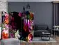 Parawan akustyczny Kwiaty 225x172 cm 3-częściowy wielokolorowy | MIRAT.