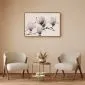 Plakat Malowane magnolie 90x60 cm z ramą złotą bez marginesu | MIRAT.
