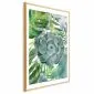 Plakat Tropikalna flora 29,7x42 cm z ramą złotą z marginesem | MIRAT.