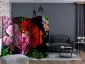 Parawan akustyczny Kwiaty 225x172 cm 3-częściowy wielokolorowy | MIRAT.