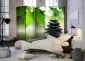 Parawan jednostronny Orient 225x172 cm 5-częściowy zielony | MIRAT.
