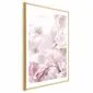 Plakat Puszyste peonie 29,7x42 cm z ramą złotą z marginesem | MIRAT.