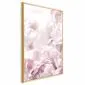 Plakat Puszyste peonie 60x90 cm z ramą złotą bez marginesu | MIRAT.
