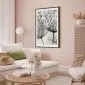 Plakat Rosa 40x60 cm z ramą czarną z marginesem | MIRAT.