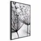 Plakat Rosa 21x30 cm z ramą czarną bez marginesu | MIRAT.