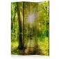 Parawan jednostronny Pejzaże 135x172 cm 3-częściowy żółty | MIRAT.
