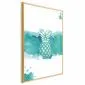 Plakat Ananas 21x30cm z ramą złotą bez marginesu | MIRAT. kolekcja b-C-0288-ao-a