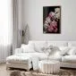 Plakat Bukiet w mroku 40x60 cm z ramą złotą bez marginesu | MIRAT.