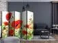 Parawan akustyczny Kwiaty 225x172 cm 3-częściowy wielokolorowy | MIRAT.