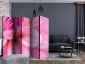 Parawan dwustronny Kwiaty 225x172 cm 5-częściowy różowy | MIRAT.