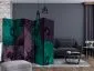 Parawan jednostronny Kwiaty 225x172 cm 5-częściowy niebieski | MIRAT.