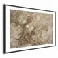 Plakat Ornamenty roślinno-kwiatowe 30x21 cm z ramą czarną z marginesem | MIRAT.