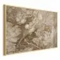 Plakat Ornamenty roślinno-kwiatowe 90x60 cm z ramą złotą bez marginesu | MIRAT.