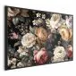 Plakat Kolorowe kwiaty 60x40 cm z ramą czarną bez marginesu | MIRAT.