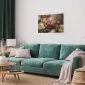Plakat Piwonie 90x60 cm bez ramy z marginesem | MIRAT.