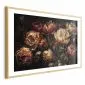 Plakat Kwitnące tulipany 90x60 cm z ramą złotą z marginesem | MIRAT.
