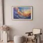 Plakat Symfonia barw 90x60 cm z ramą złotą z marginesem | MIRAT.