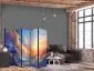Parawan dwustronny Pejzaże 225x172 cm 5-częściowy szary | MIRAT.