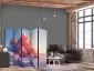 Parawan dwustronny Pejzaże 225x172 cm 5-częściowy szary | MIRAT.