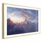 Plakat Słońce w ukryciu 90x60 cm z ramą złotą z marginesem | MIRAT.
