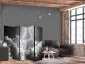 Parawan jednostronny Pejzaże 225x172 cm 5-częściowy czarny | MIRAT.