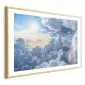 Plakat Symfonia Światła 42x29,7 cm z ramą złotą z marginesem | MIRAT.