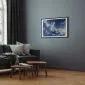 Plakat Gwiezdne chmury 30x21 cm z ramą czarną z marginesem | MIRAT.