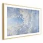 Plakat Obrazy na niebie 30x21 cm z ramą złotą z marginesem | MIRAT.