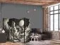 Parawan akustyczny Pejzaże 225x172 cm 5-częściowy biały | MIRAT.
